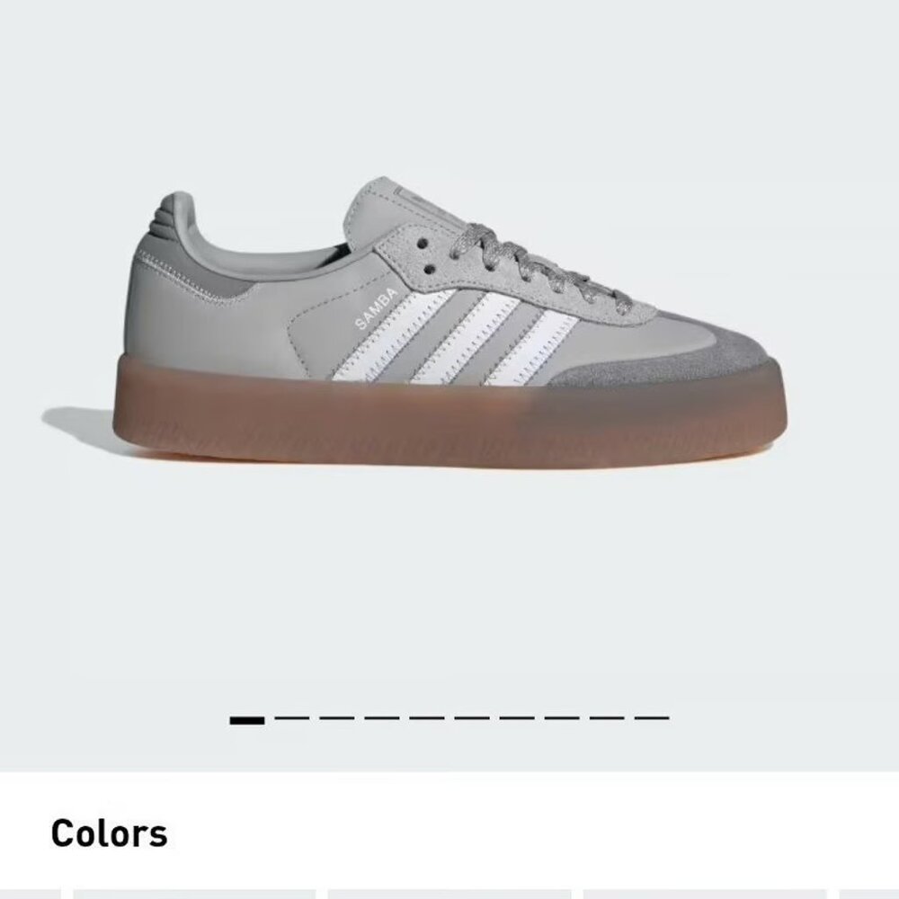 Adidas Sambae Platform Grey Shoes